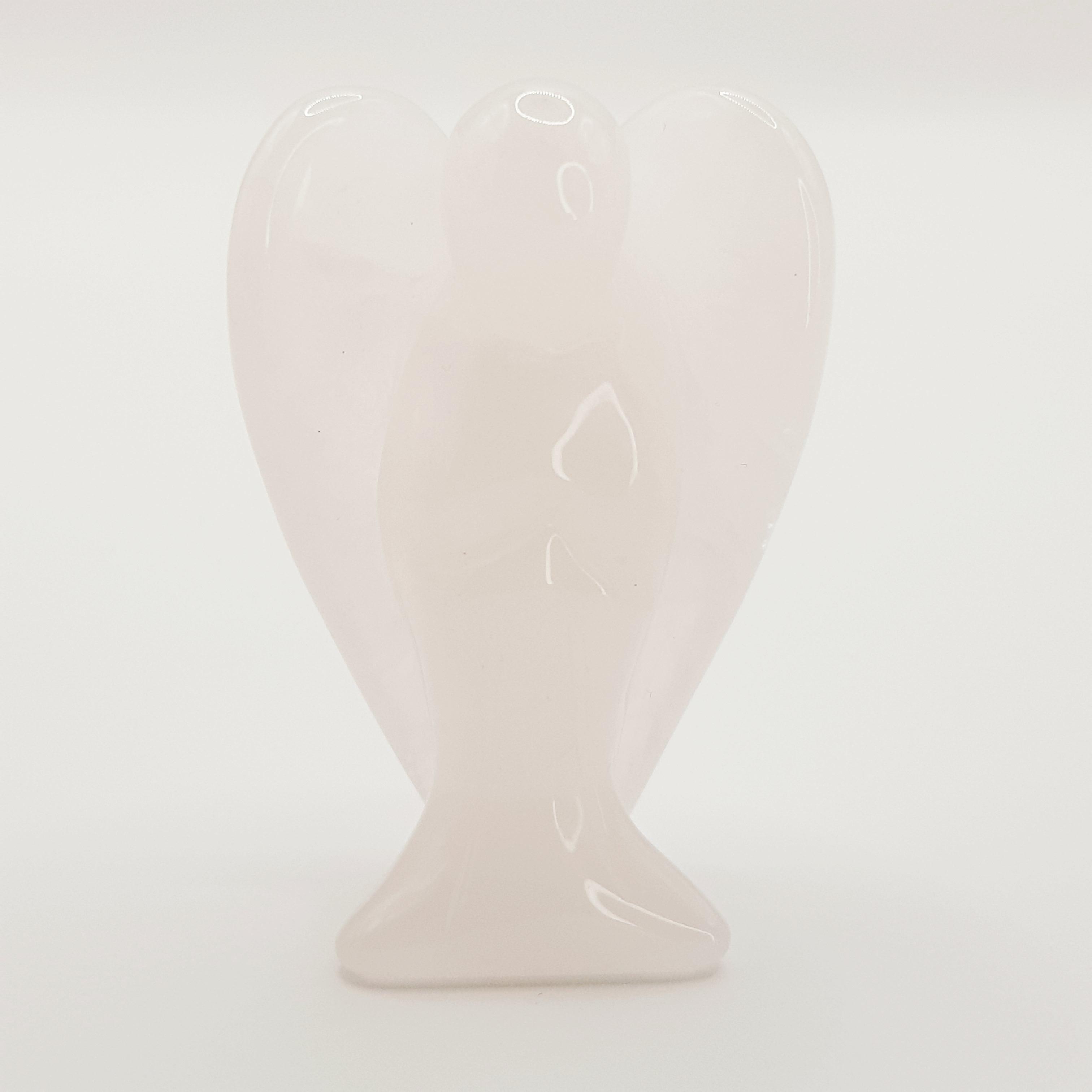 Schutzengel aus Rosenquarz - World of Crystals