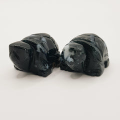 Schutzschildkröte aus Moosachat - World of Crystals