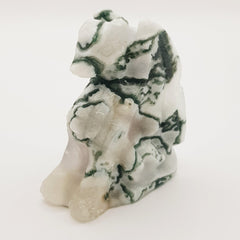 Wächterdrache aus Moosachat - World of Crystals