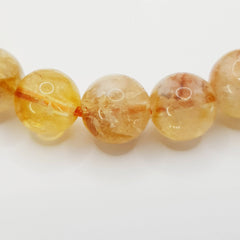 Citrin-Perlenarmband – One-Size, Dehnbar, Handgefertigt - World of Crystals