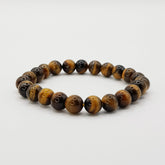 Gelbes Tigerauge-Perlenarmband – One-Size, Dehnbar, Handgefertigt - World of Crystals