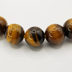 Gelbes Tigerauge-Perlenarmband – One-Size, Dehnbar, Handgefertigt - World of Crystals