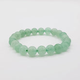 Grüner Aventurin-Perlenarmband – One-Size, Dehnbar, Handgefertigt - World of Crystals