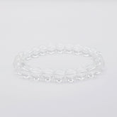 Klarer Quarz-Perlenarmband – One-Size, Dehnbar, Handgefertigt - World of Crystals