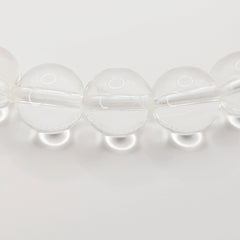 Klarer Quarz-Perlenarmband – One-Size, Dehnbar, Handgefertigt - World of Crystals