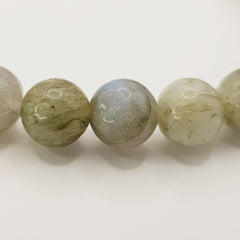 Labradorit-Perlenarmband – One-Size, Dehnbar, Handgefertigt - World of Crystals