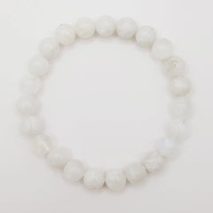 Regenbogen Mondstein-Perlenarmband – One-Size, Dehnbar, Handgefertigt - World of Crystals