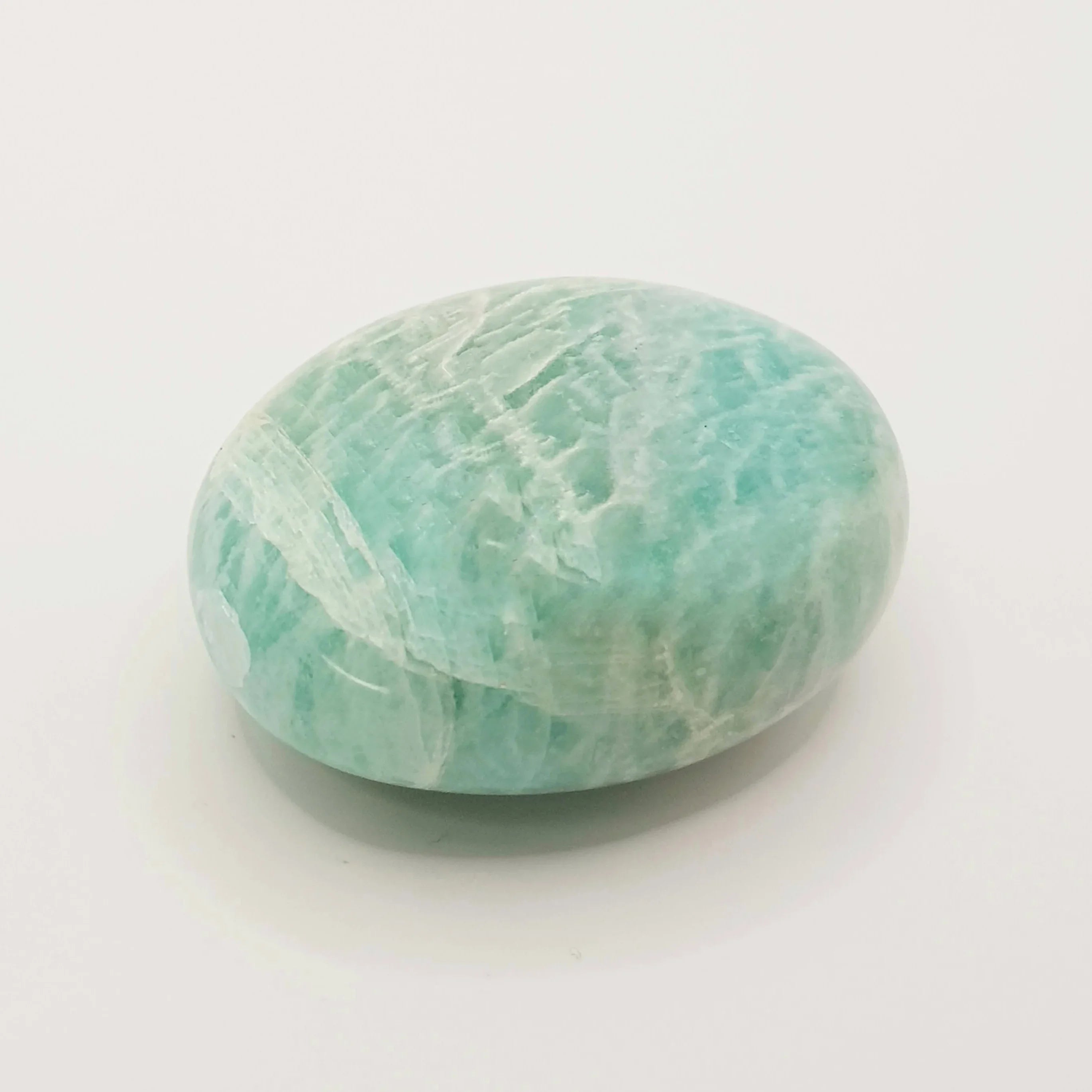 Amazonit-Palmstein – 5cm, Handgefertigt - World of Crystals