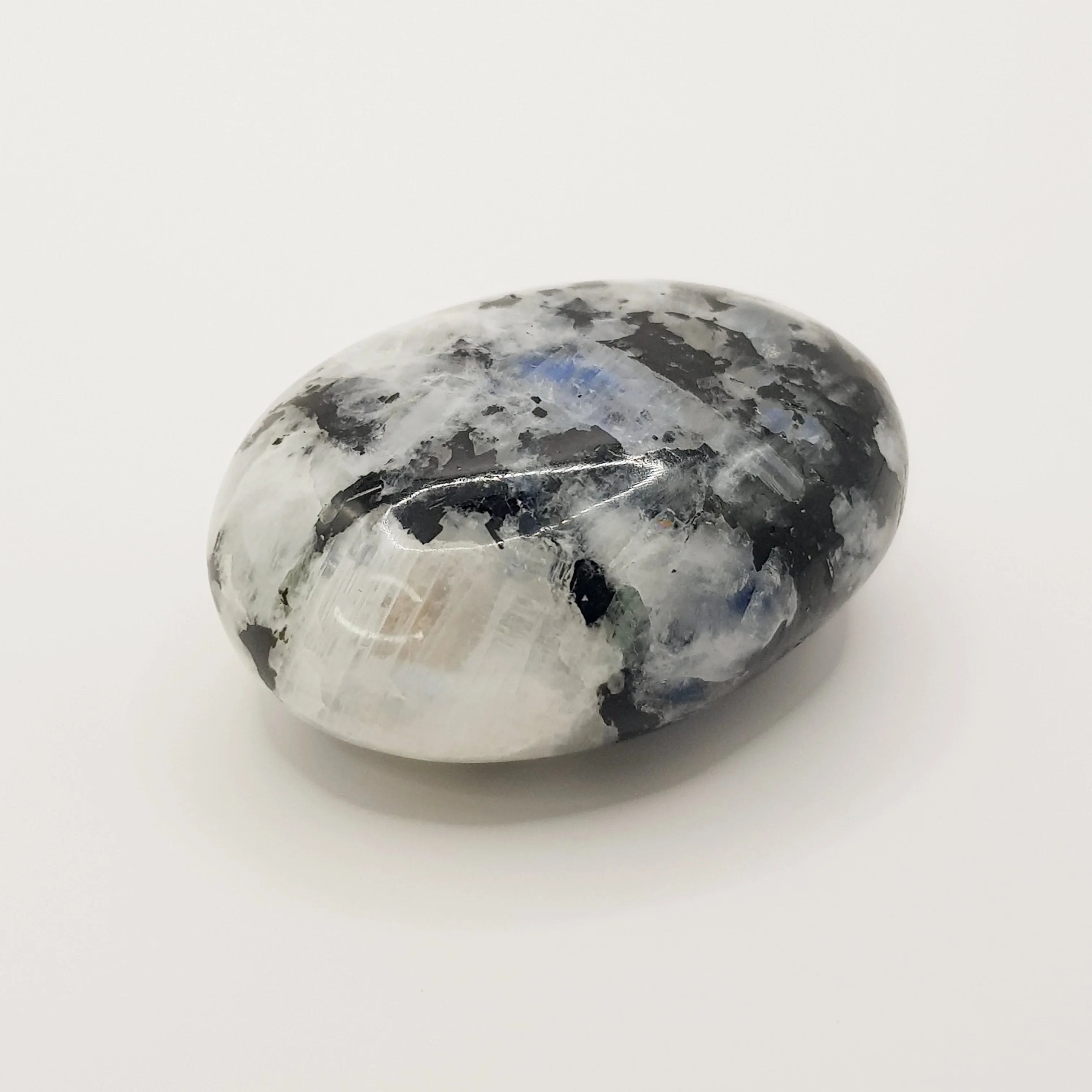 Regenbogen Mondstein-Palmstein – 5cm, Handgefertigt - World of Crystals