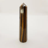 Gelbes Tigerauge-Obelisk Turm – 5-15cm, Handgefertigt - World of Crystals