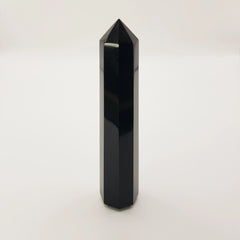 Schwarzer Obsidian-Obelisk Turm – 5-15cm, Handgefertigt - World of Crystals