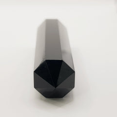Schwarzer Obsidian-Obelisk Turm – 5-15cm, Handgefertigt - World of Crystals