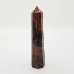 Mahagoni Obsidian-Obelisk Turm – 5-15cm, Handgefertigt - World of Crystals