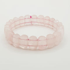 Rosenquarz-Premium Edelarmband – One-Size - World of Crystals