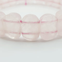 Rosenquarz-Premium Edelarmband – One-Size - World of Crystals