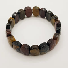 Premium Edelarmband – Multicolor-Tigerauge
