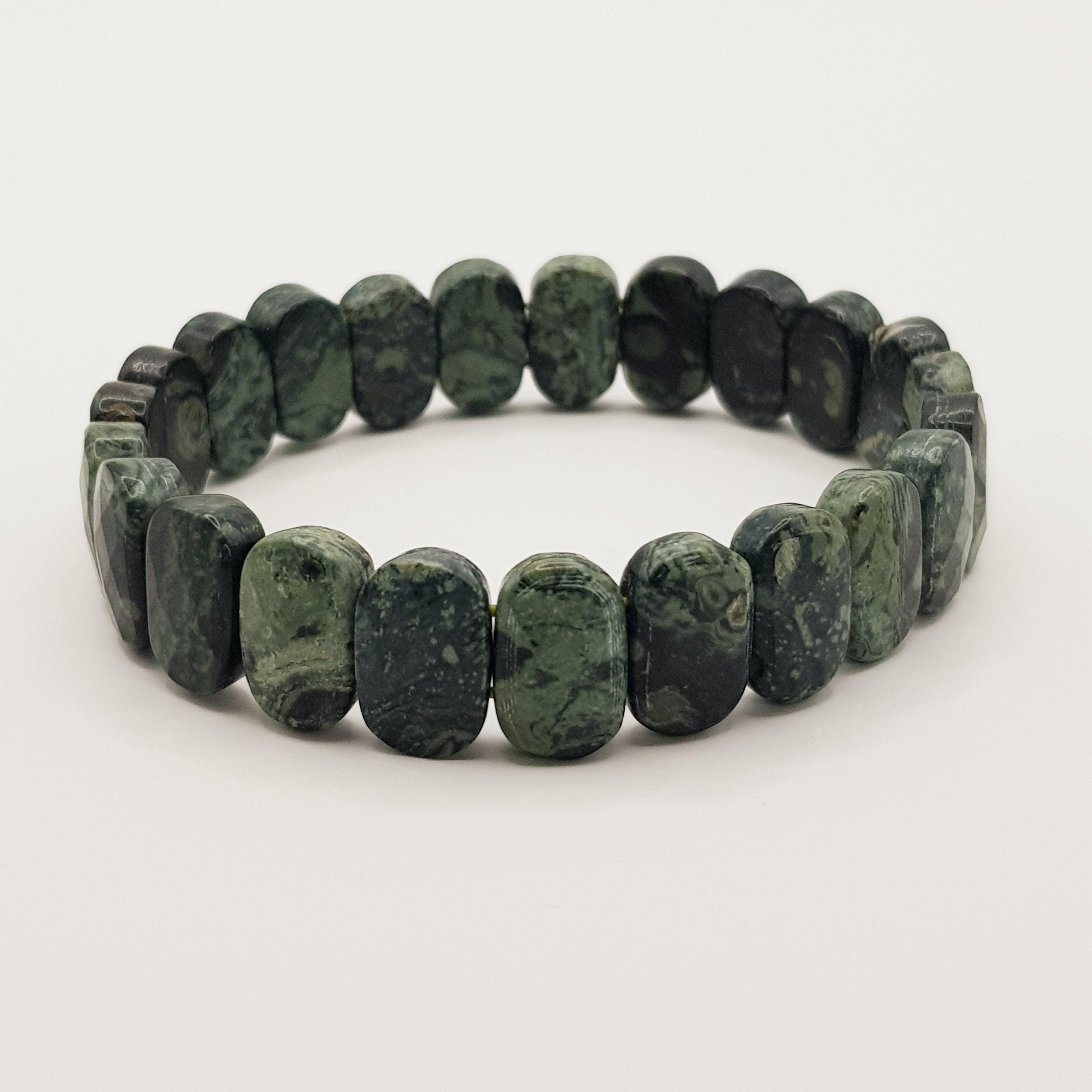Kambaba Jaspis-Premium Edelarmband – One-Size - World of Crystals