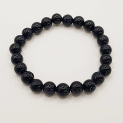 Perlenarmband - Blauer Sandstein