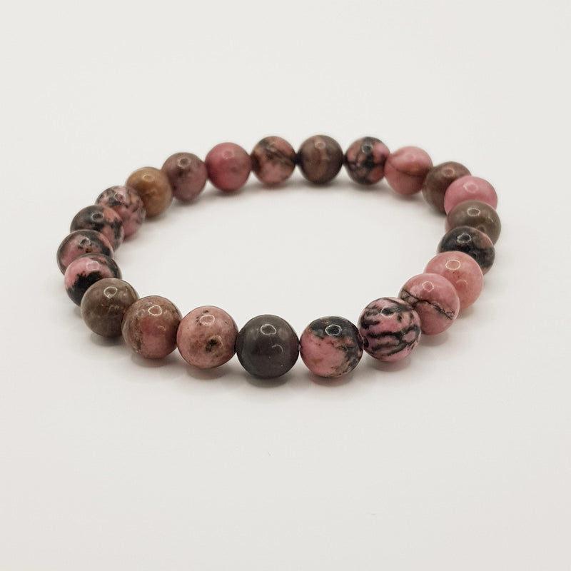 Perlenarmband - Rhodonit