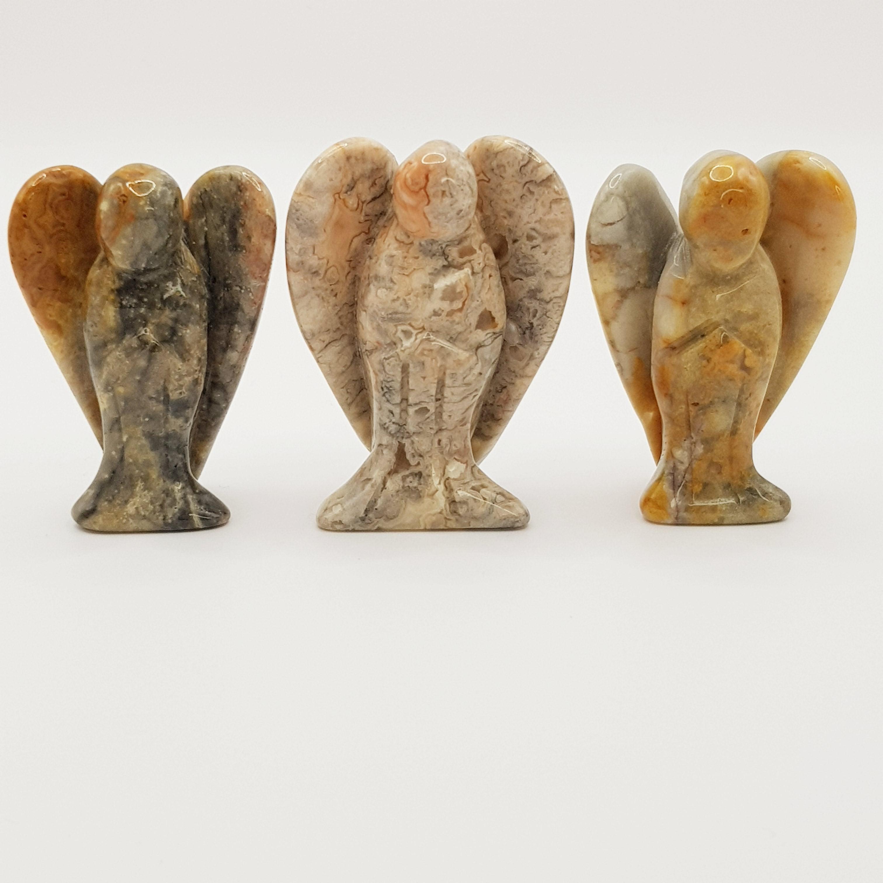 Schutzengel aus Crazy Lace Achat - World of Crystals