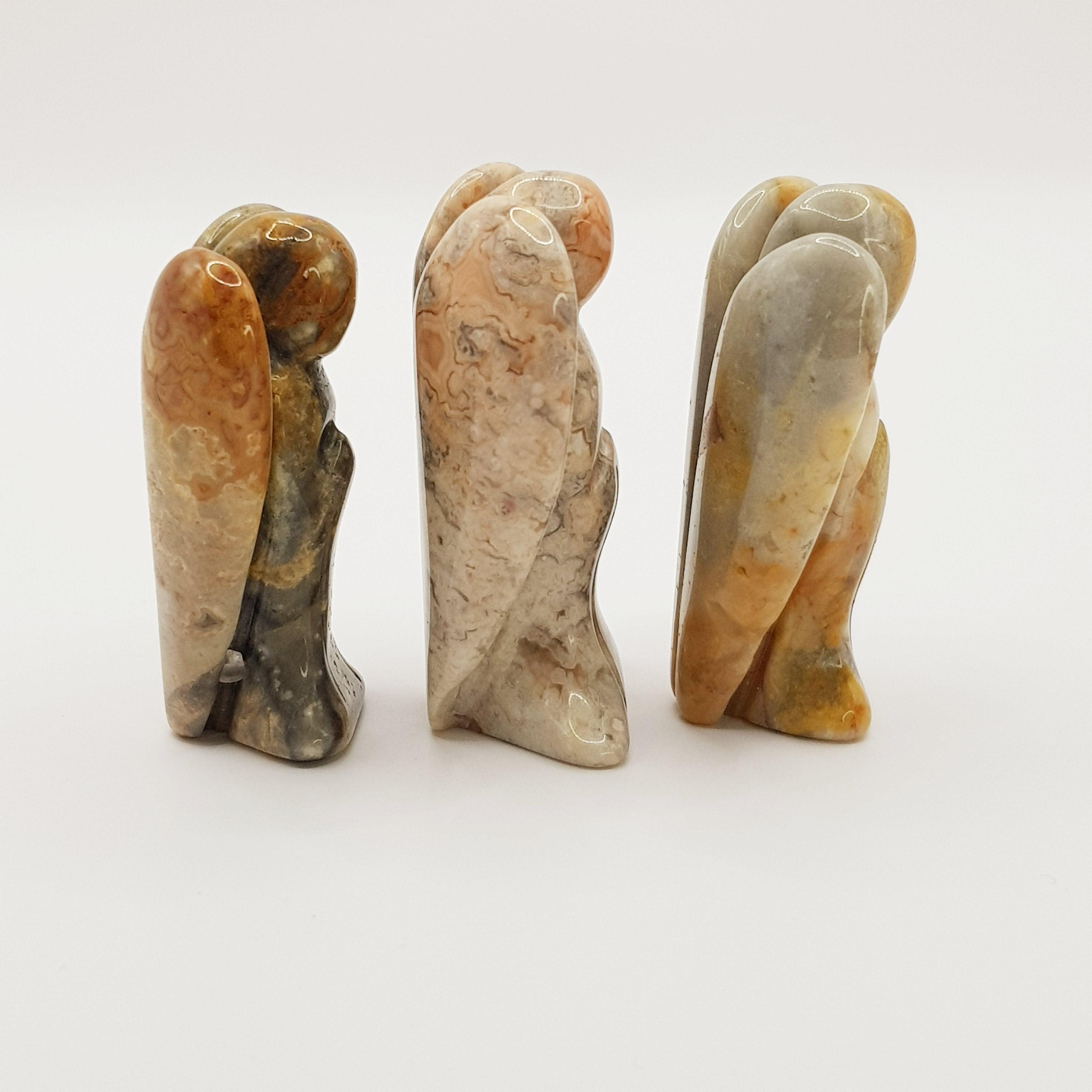 Schutzengel aus Crazy Lace Achat - World of Crystals