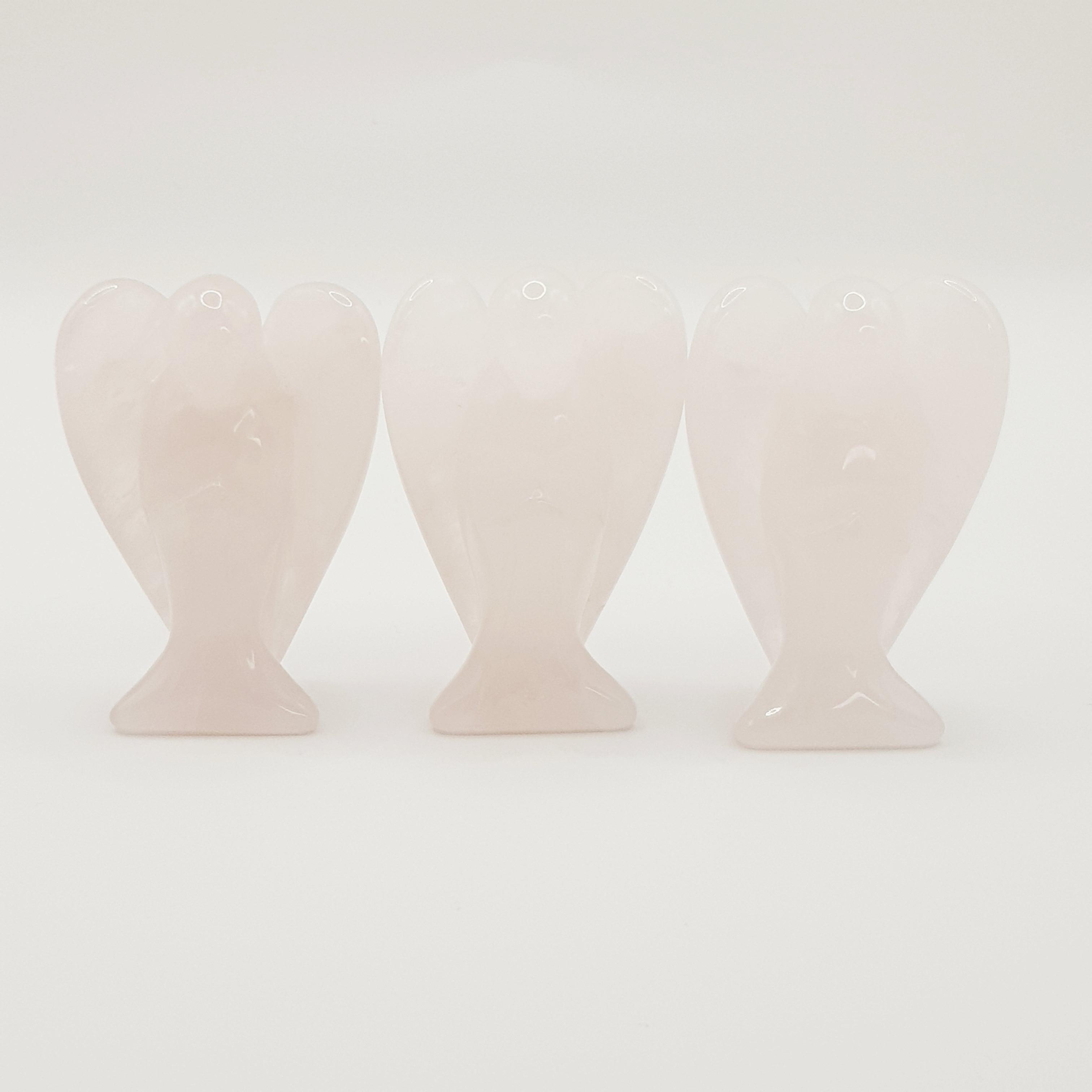 Schutzengel aus Rosenquarz - World of Crystals