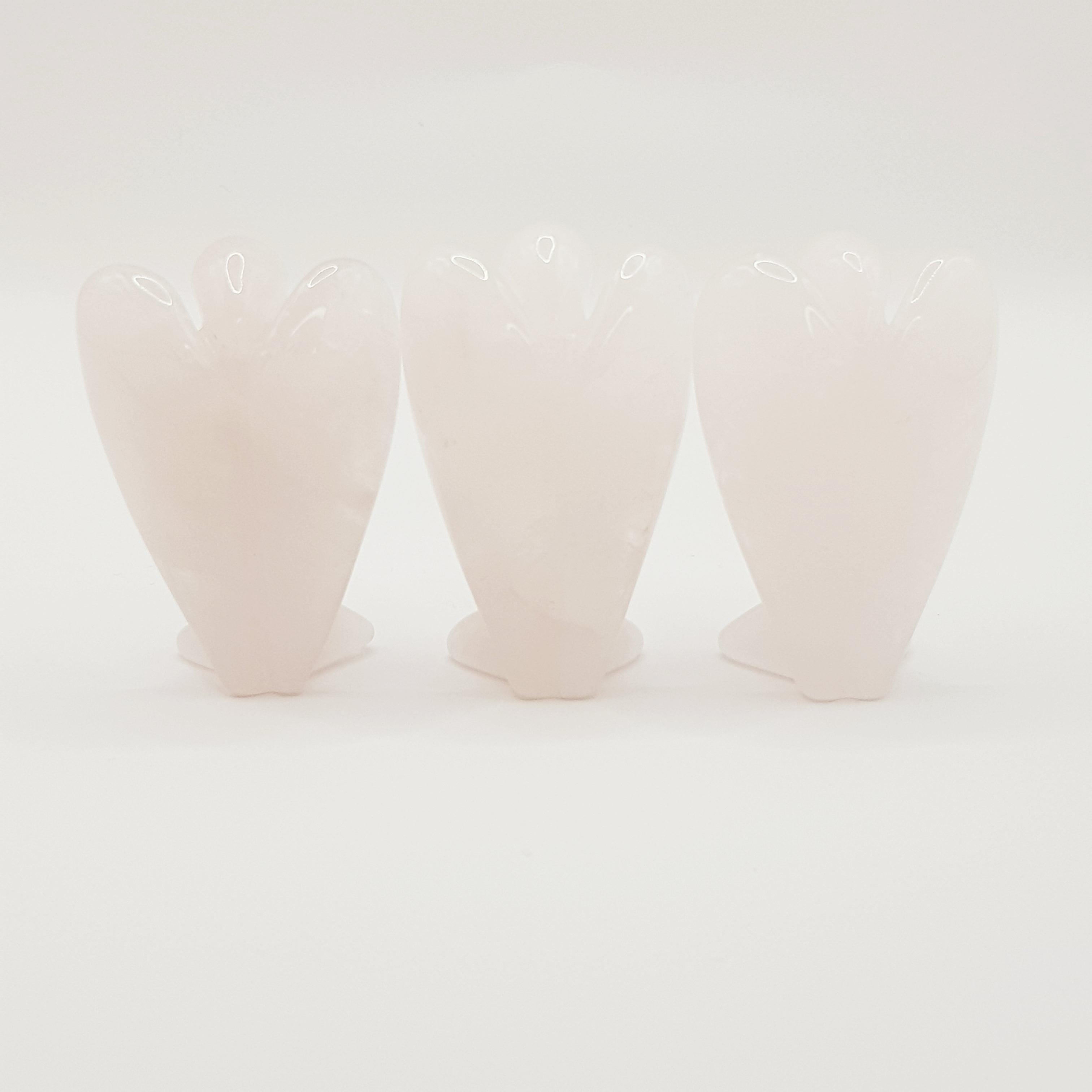 Schutzengel aus Rosenquarz - World of Crystals