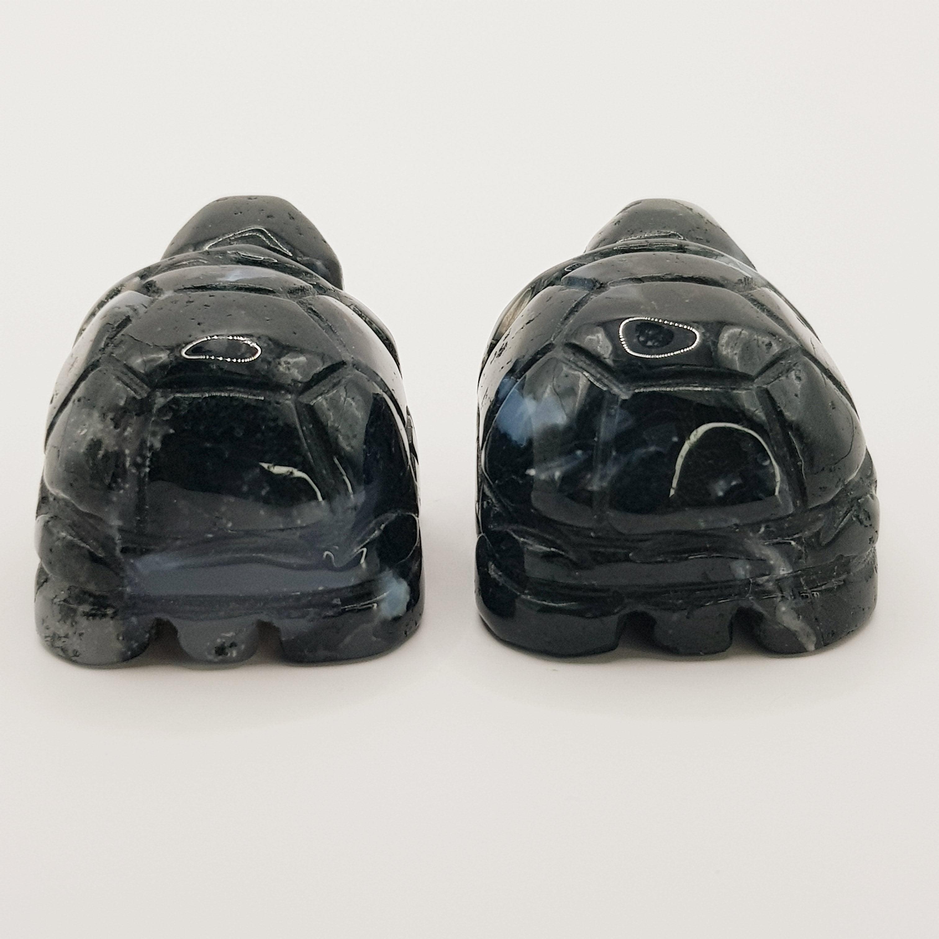 Schutzschildkröte aus Moosachat - World of Crystals