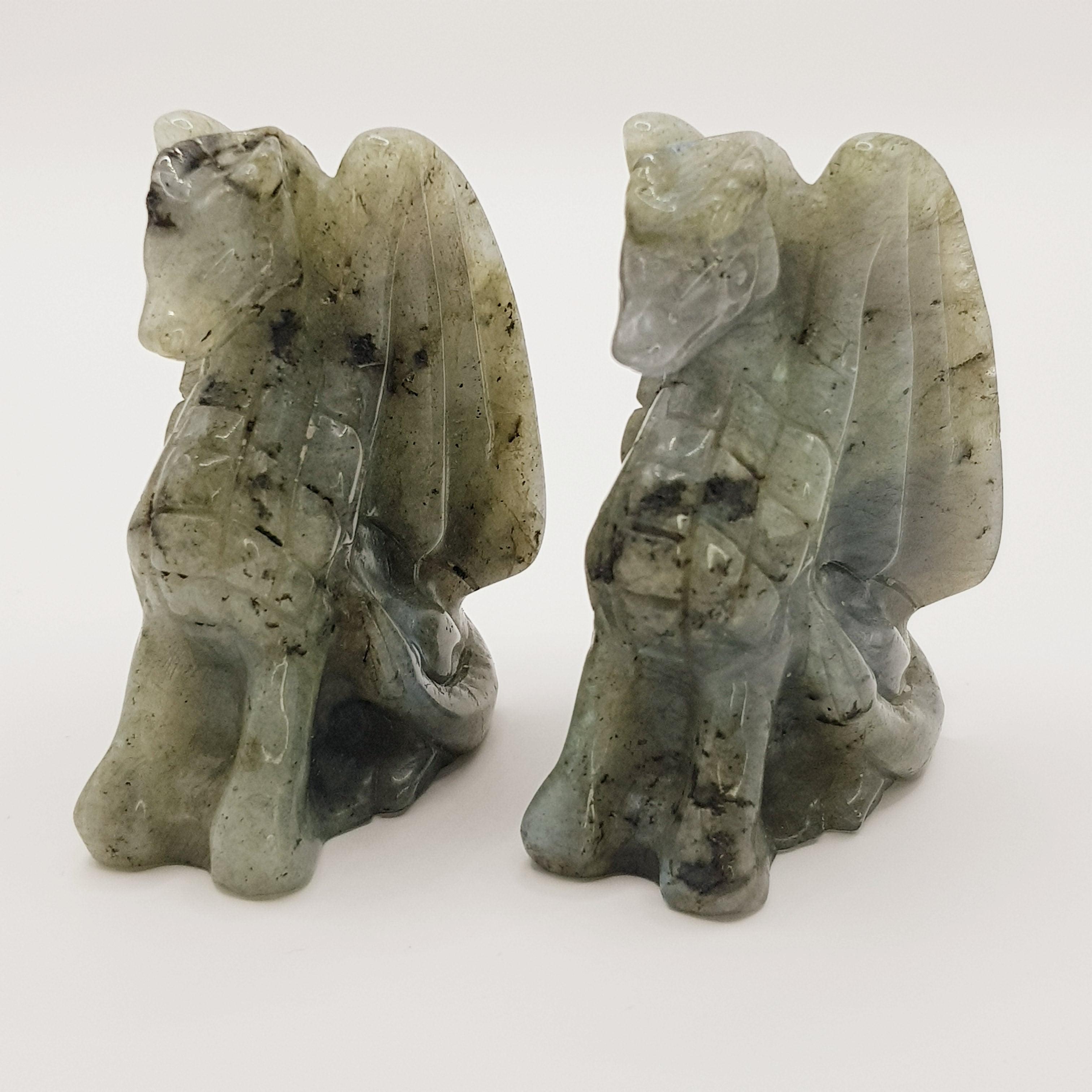 Wächterdrache aus Labradorit - World of Crystals