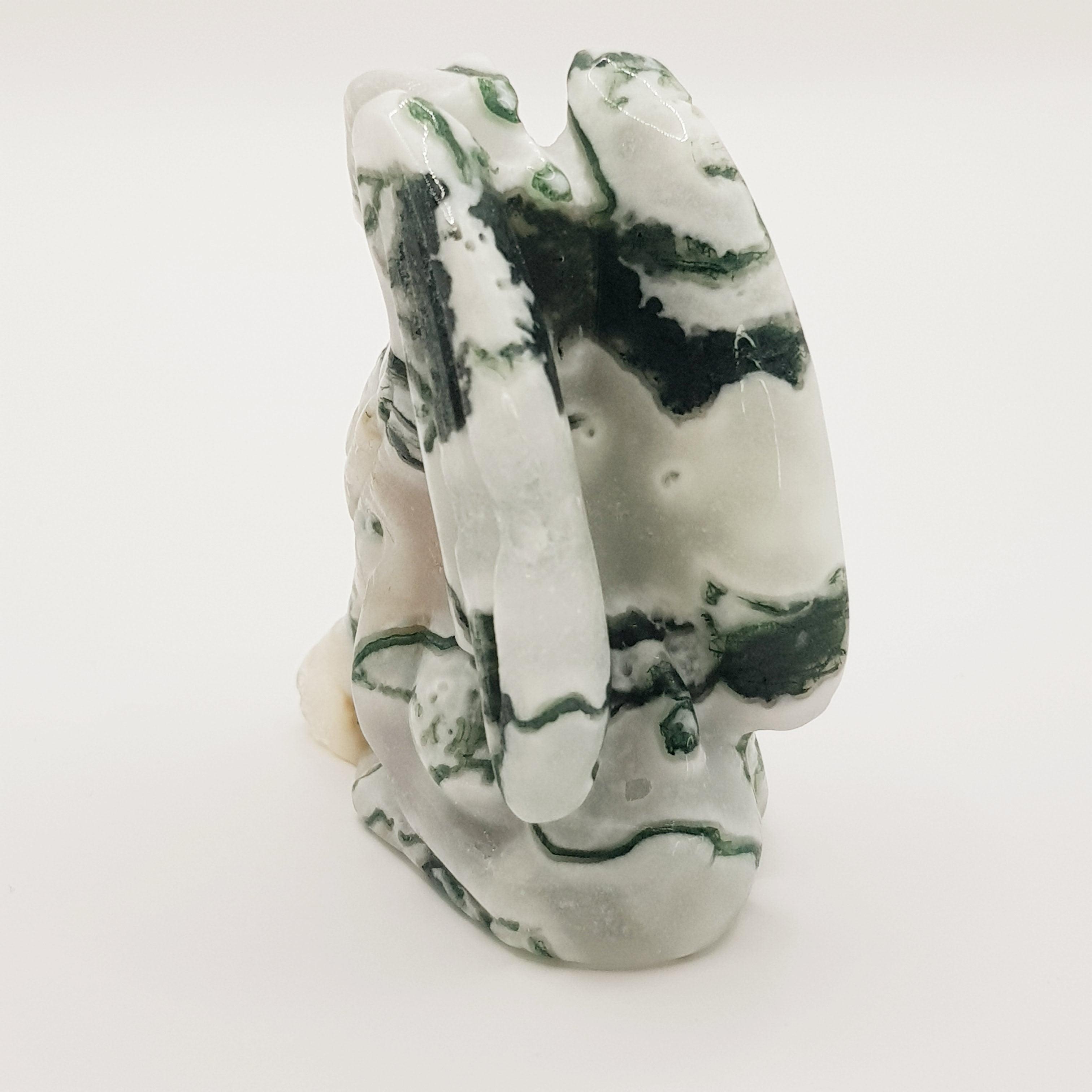 Wächterdrache aus Moosachat - World of Crystals