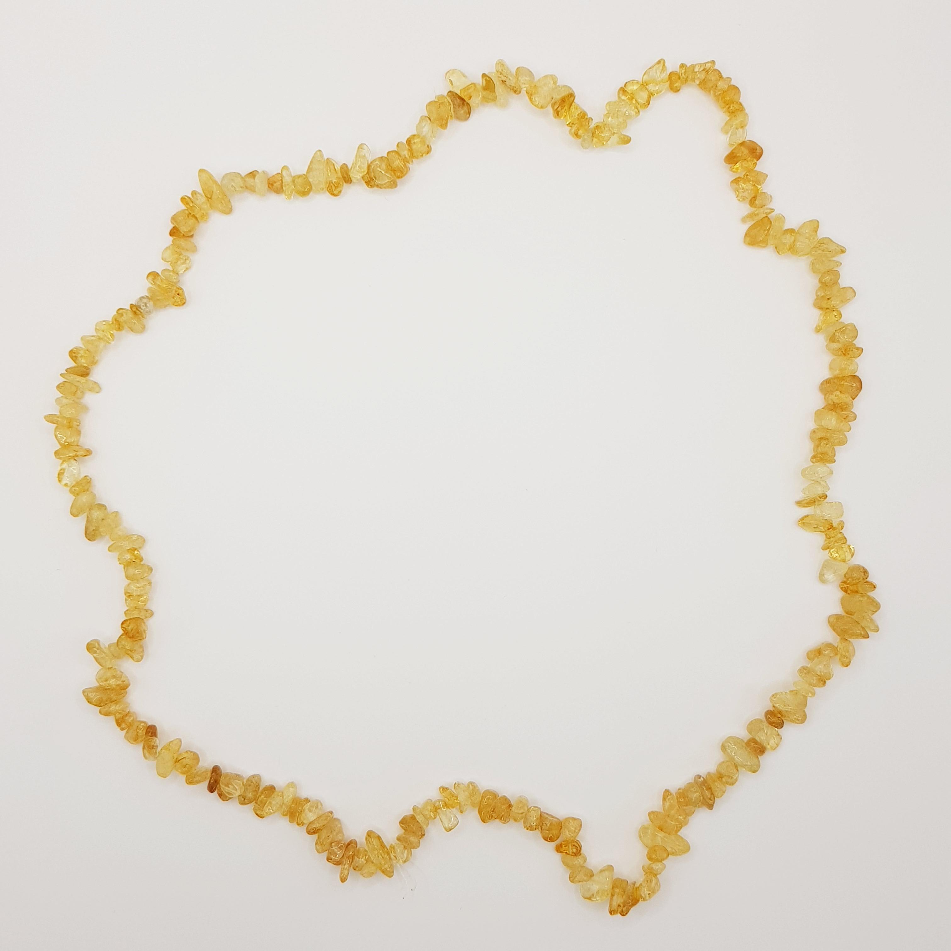 Kristall-Regen Halskette – Citrin - World of Crystals