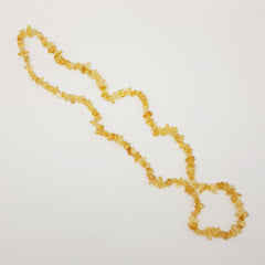 Kristall-Regen Halskette – Citrin - World of Crystals