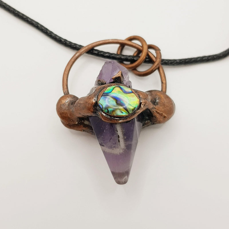Energie-Amulett mit Traum-Amethyst-Spitze