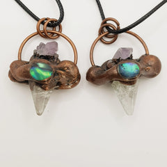 Energie-Amulett mit Klarer Quarz-Spitze