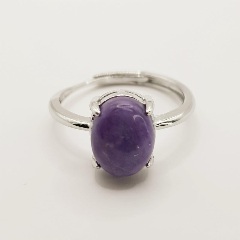 Eleganz-Ring mit Charoit