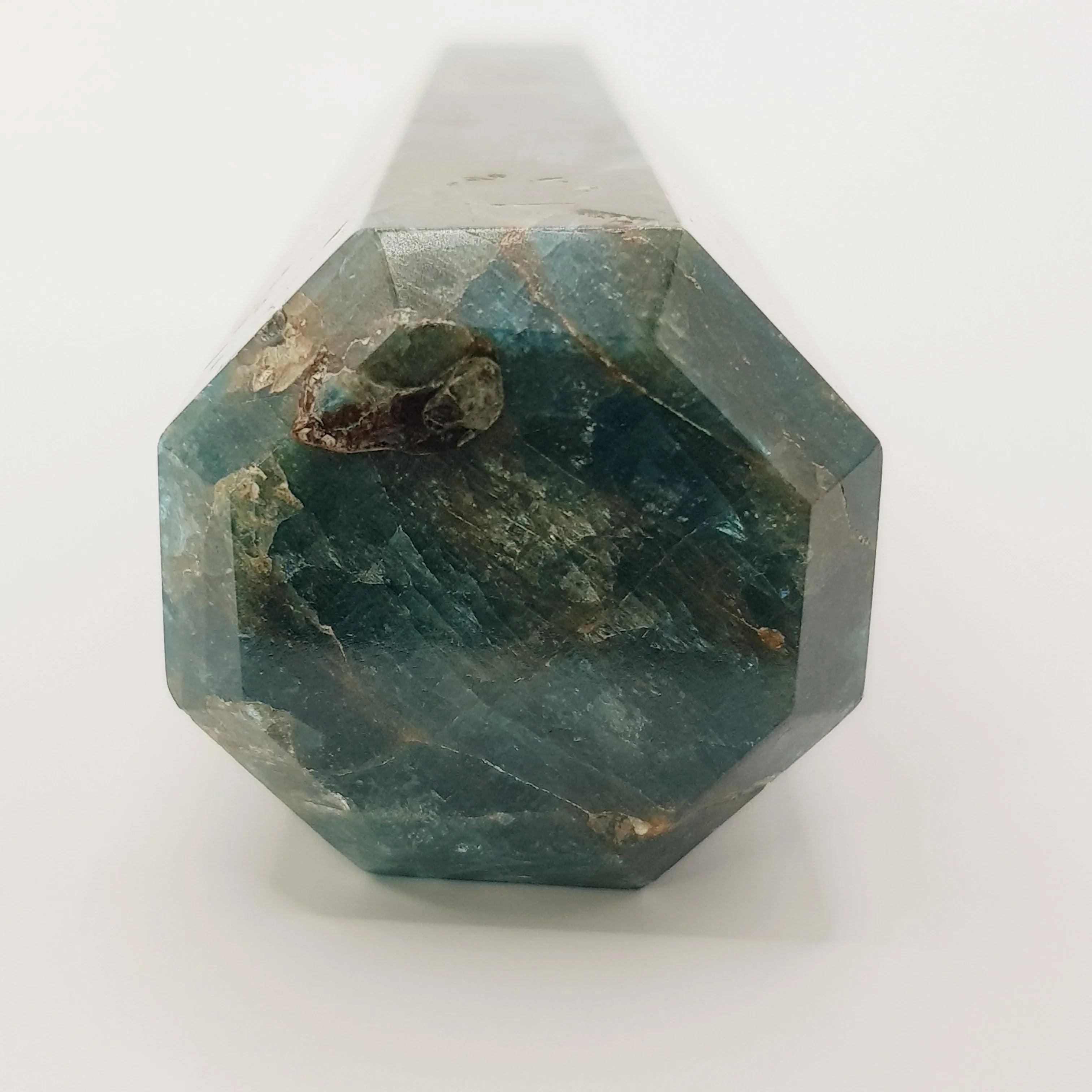 Blauer Apatit-Obelisk Turm – 5-15cm, Handgefertigt - World of Crystals