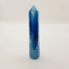 Blauer Onyx-Obelisk Turm – 5-15cm, Handgefertigt - World of Crystals